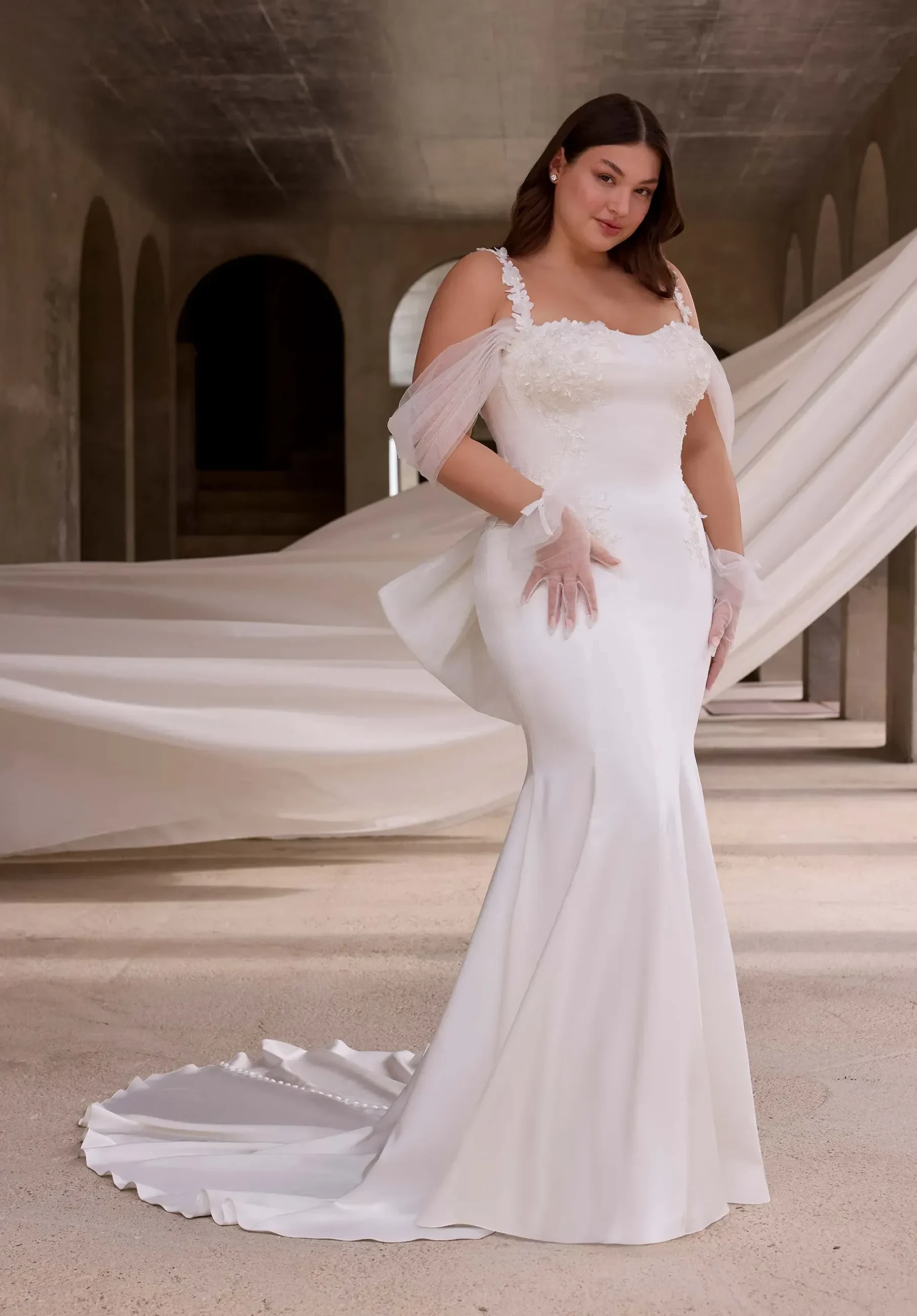 morilee plus size wedding gown