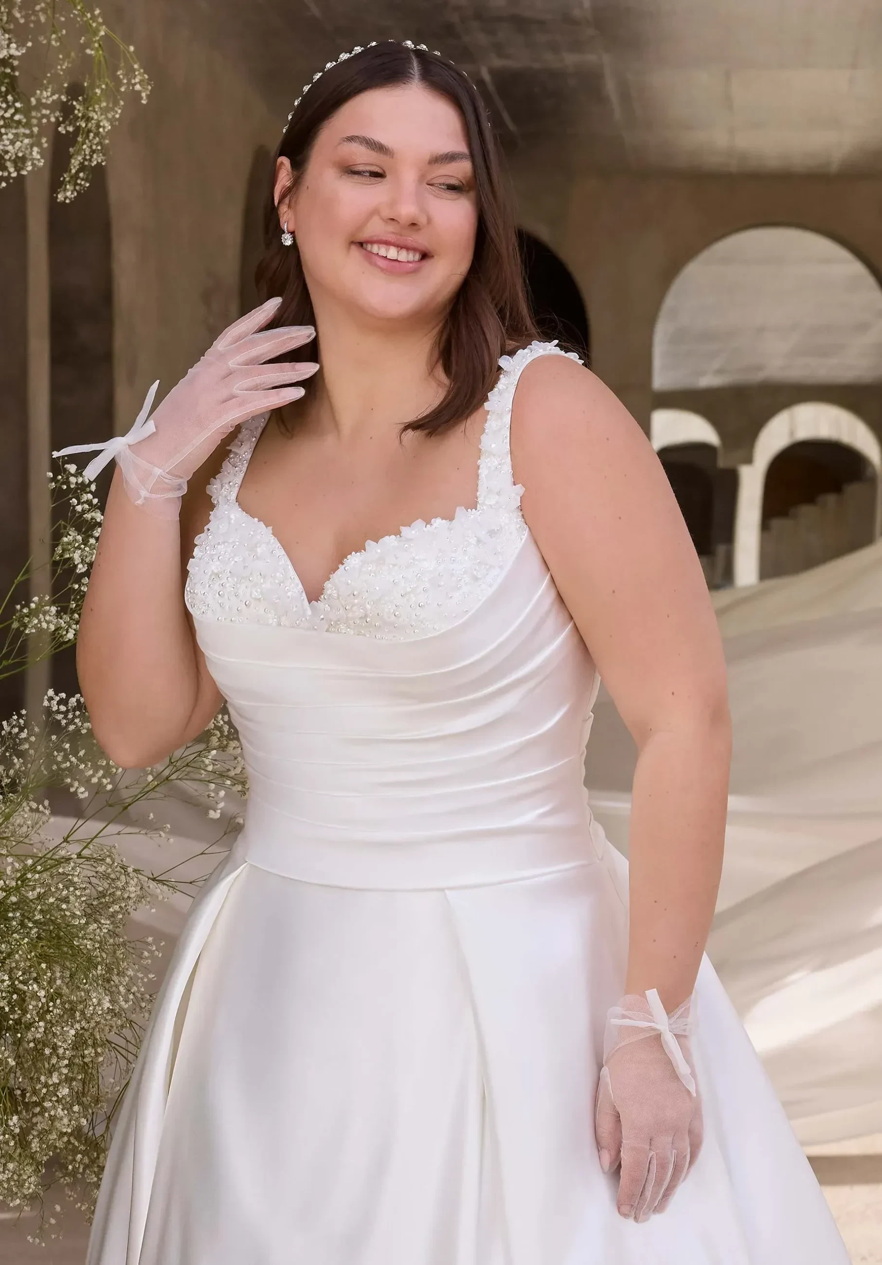 morilee plus size wedding gown