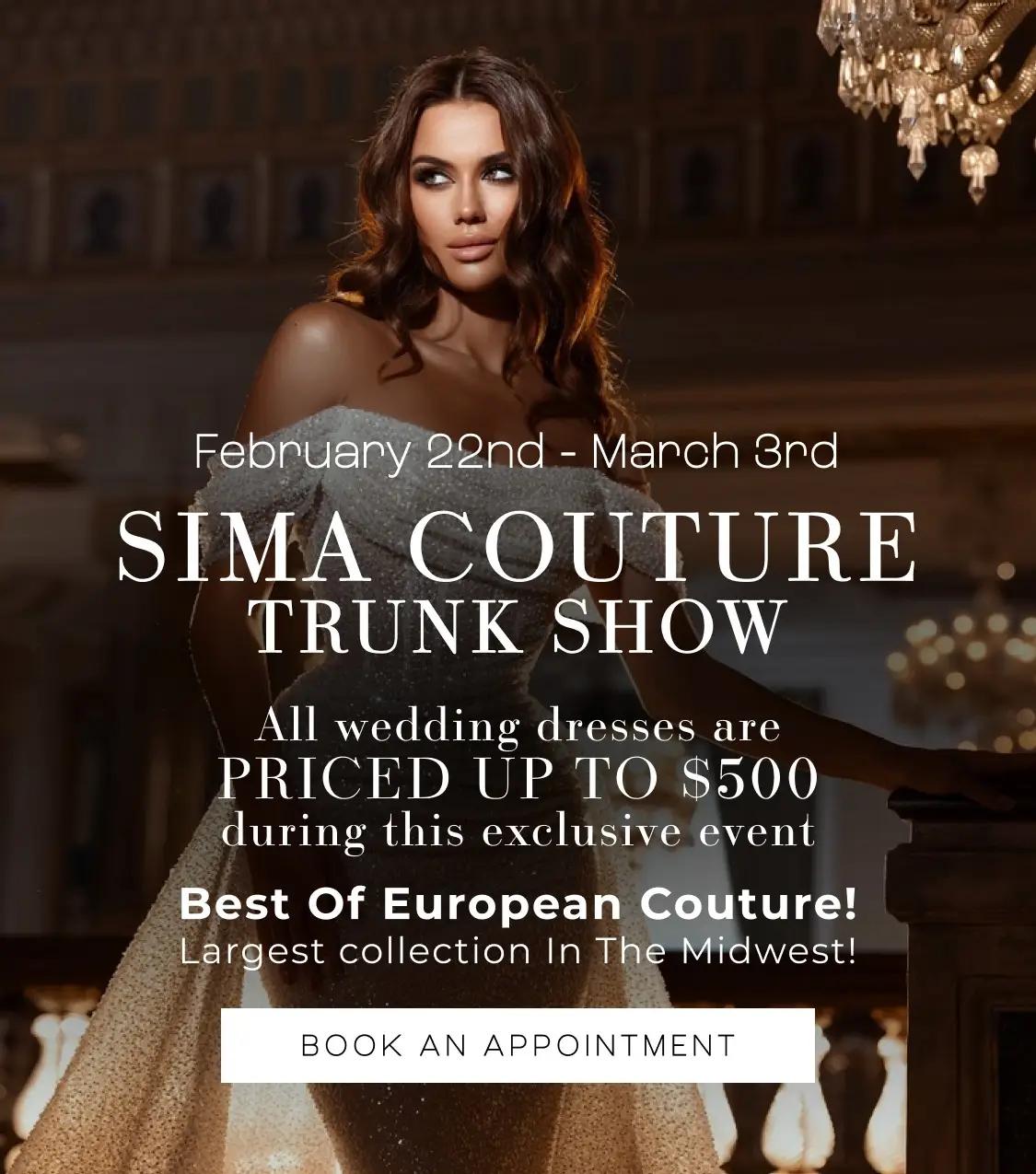 Mobile Sima Couture Trunk Show Banner