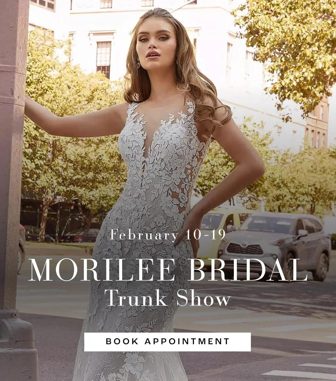 "Morilee Bridal Trunk Show" banner for mobile