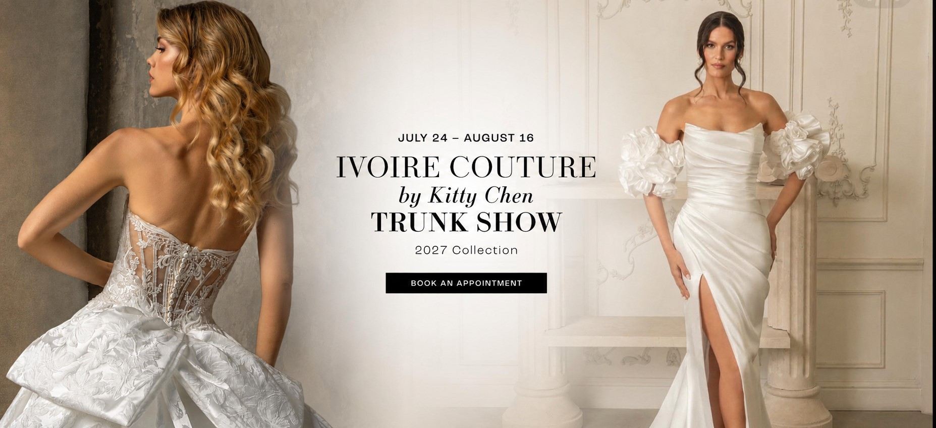 Ivoire couture by kitty chen trunk show 2026