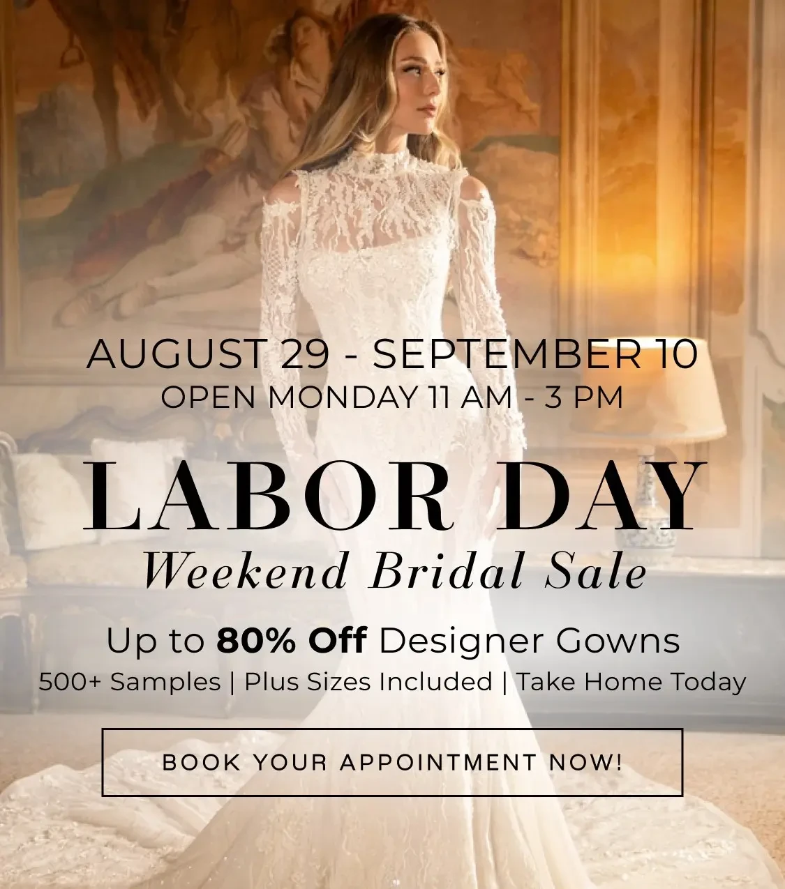 Labor Day sale banner 2025