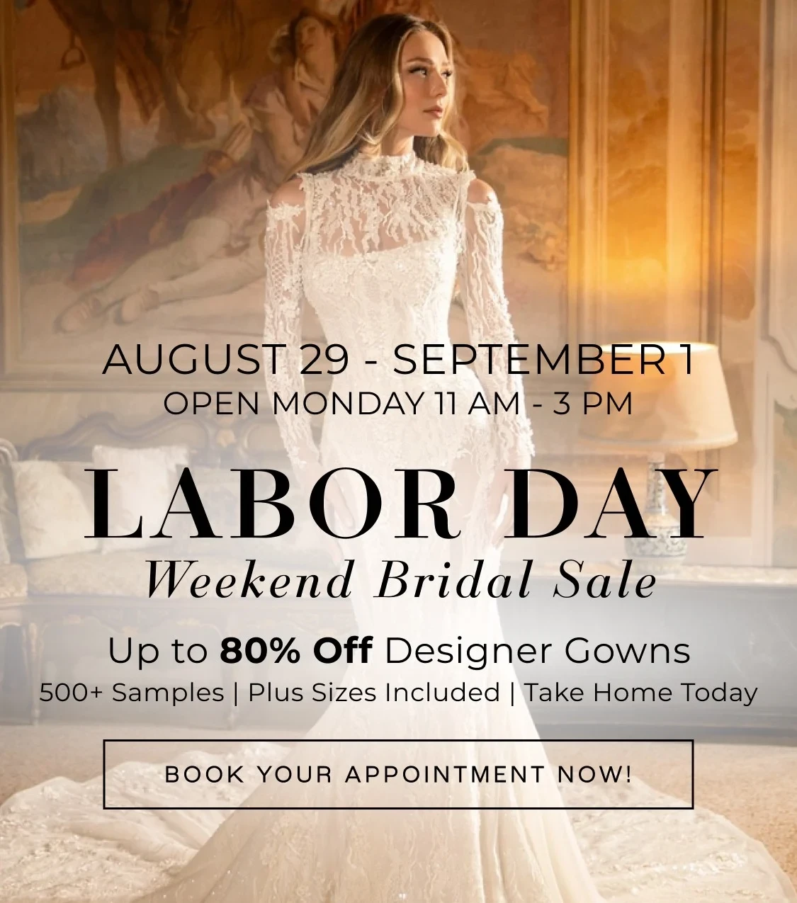 Labor Day sale banner 2025