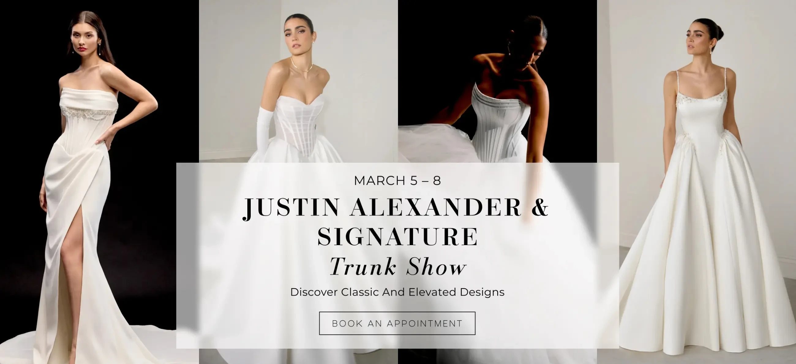 justin alexander & signature trunk show 2026