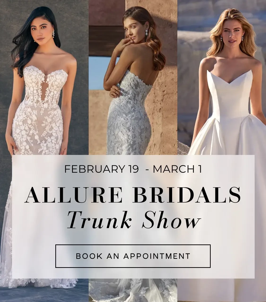 allure bridals trunk show 2026