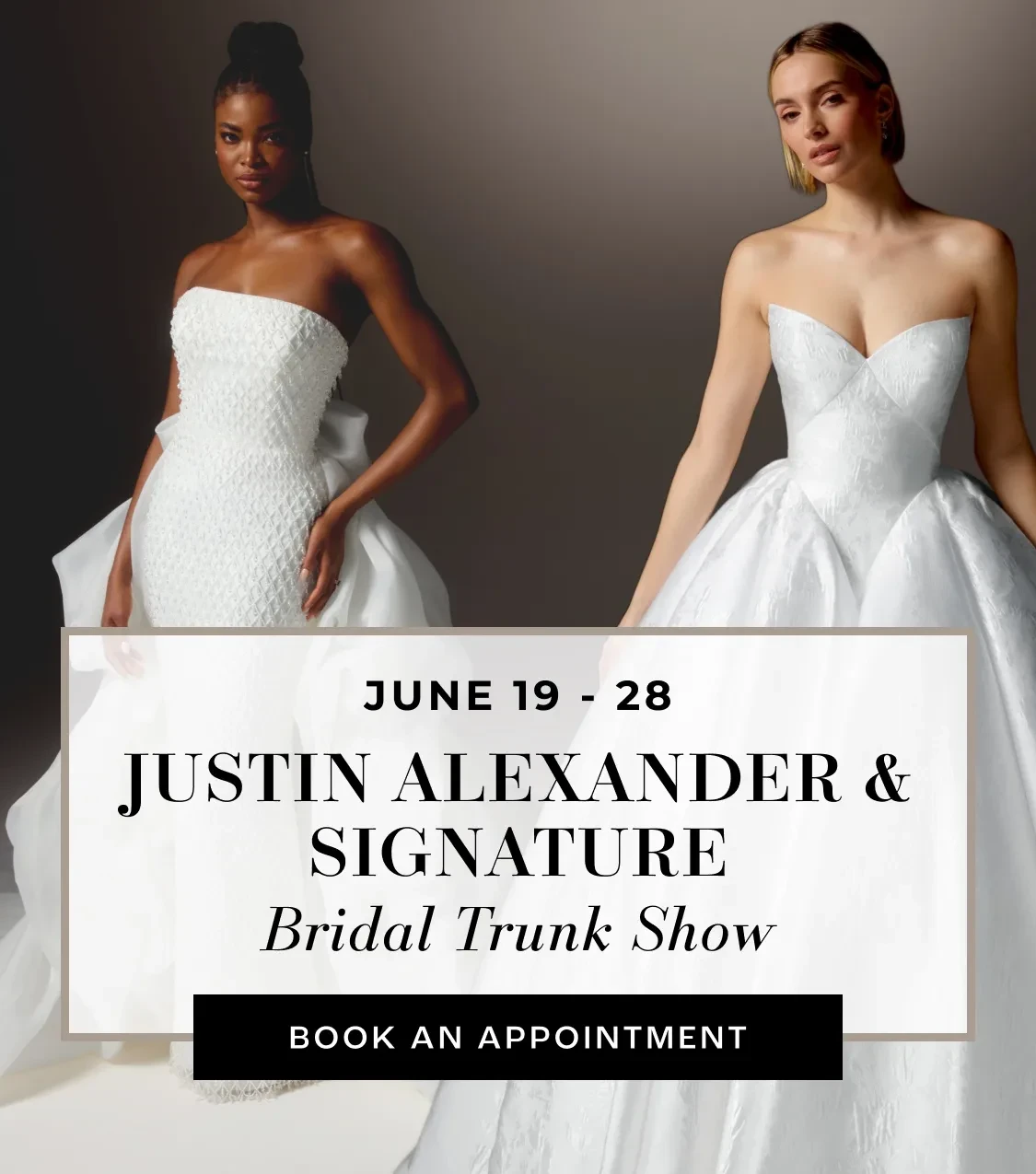 justin alexander & signature trunk show june 2026