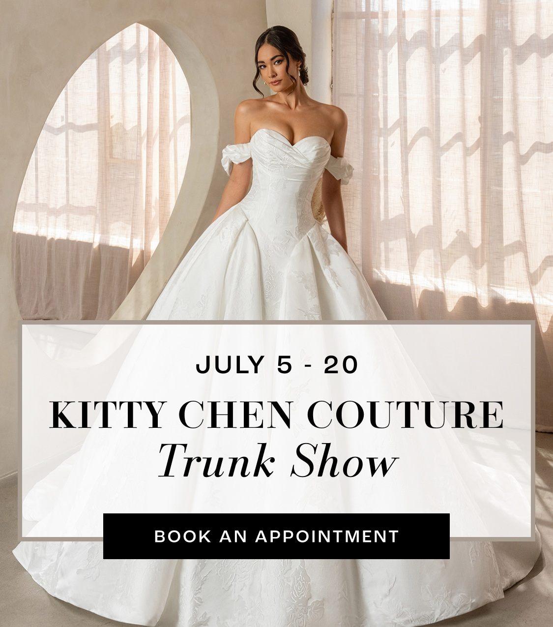 kitty chen trunk show 2026 july