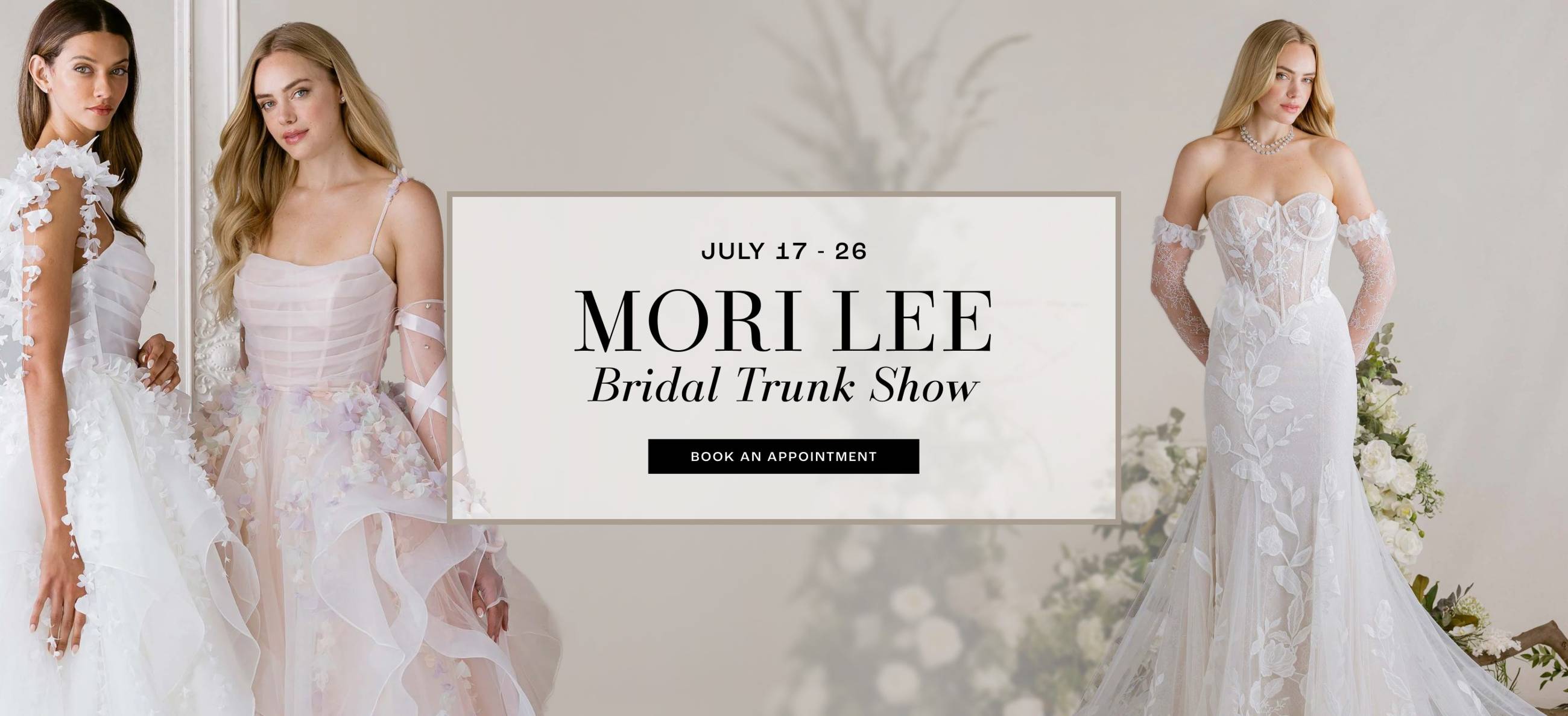 morilee bridal trunk show 2026 july