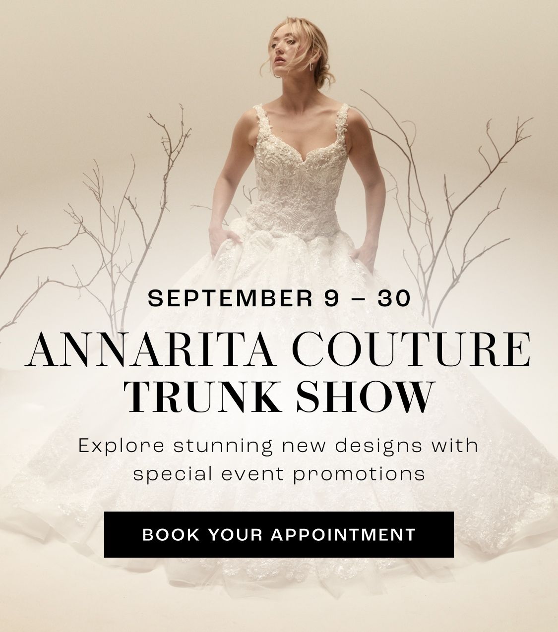 annarita couture trunk show 2026 banner